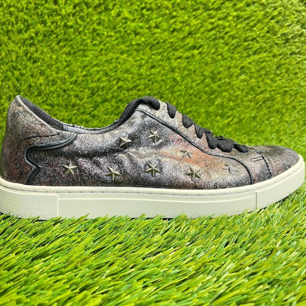 Frye Ivy Low Womens Size 7 Black Athletic Casual Leather Lace Up Shoes Sneakers